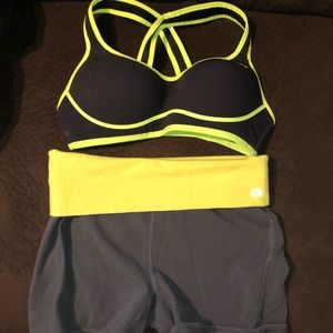 sports bra + shorts bundle